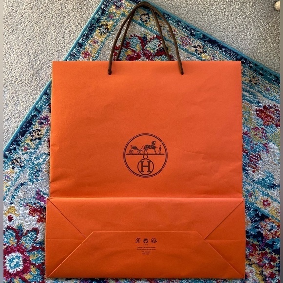 Hermes Authentic Large Shopping Gift Bag Large - Picture 16 of 16